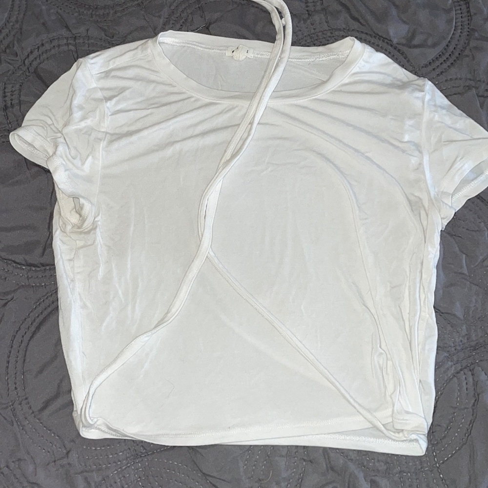 White tie top from garage